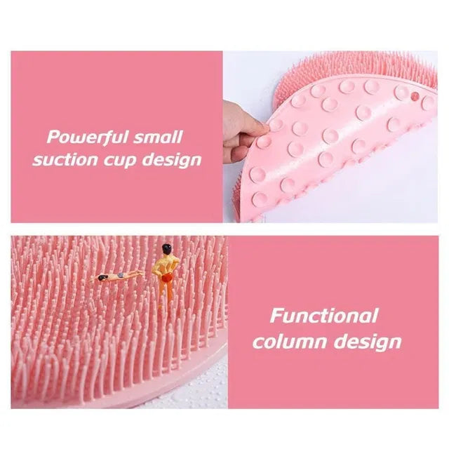 Silicone Multiuse Scrubber for Bath & Foot – 2-in-1 Body Cleaning Brush