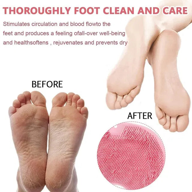 Silicone Multiuse Scrubber for Bath & Foot – 2-in-1 Body Cleaning Brush