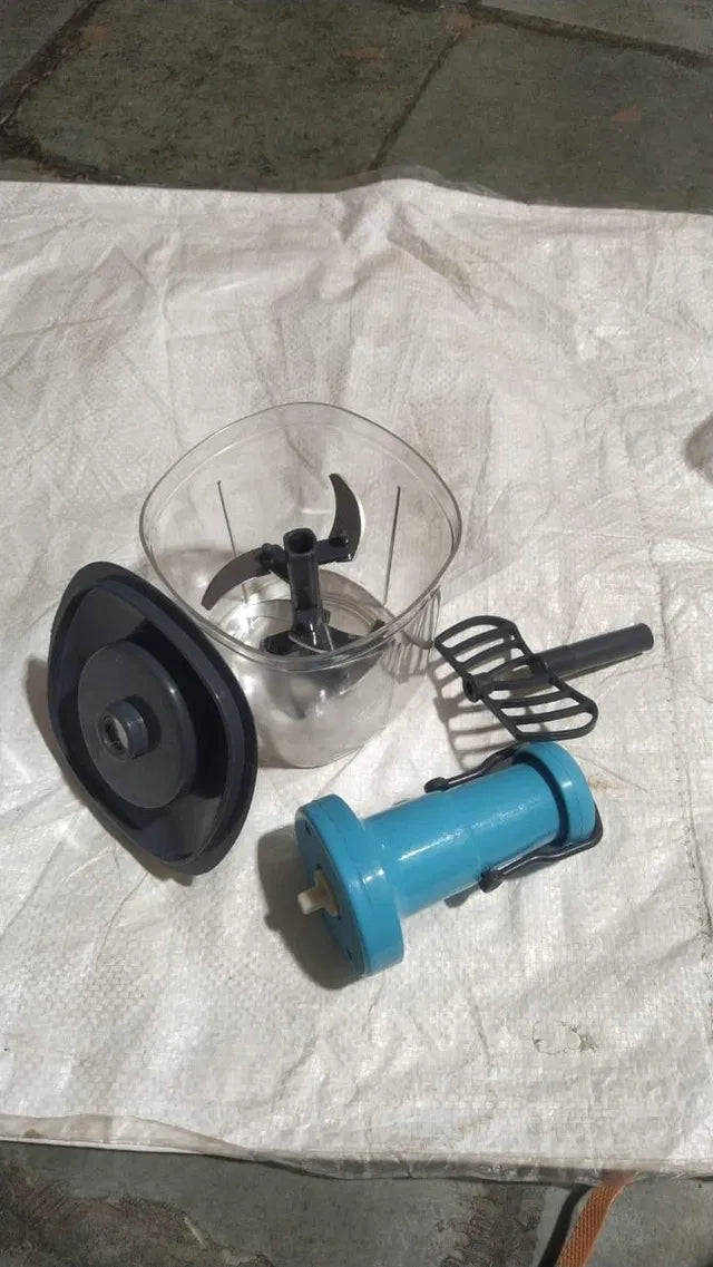 Manual Vegetable & Fruit Chopper – Easy Pull String Food Cutter